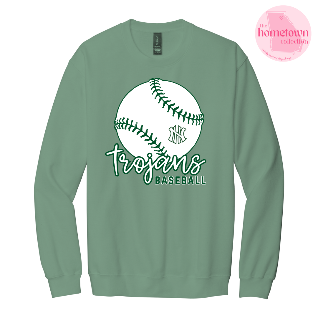 Baseball Trojans - crewneck