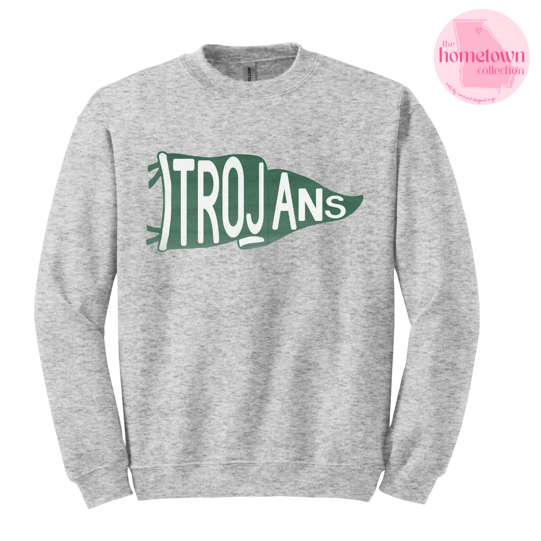 SALE Trojans Pennant Crewneck