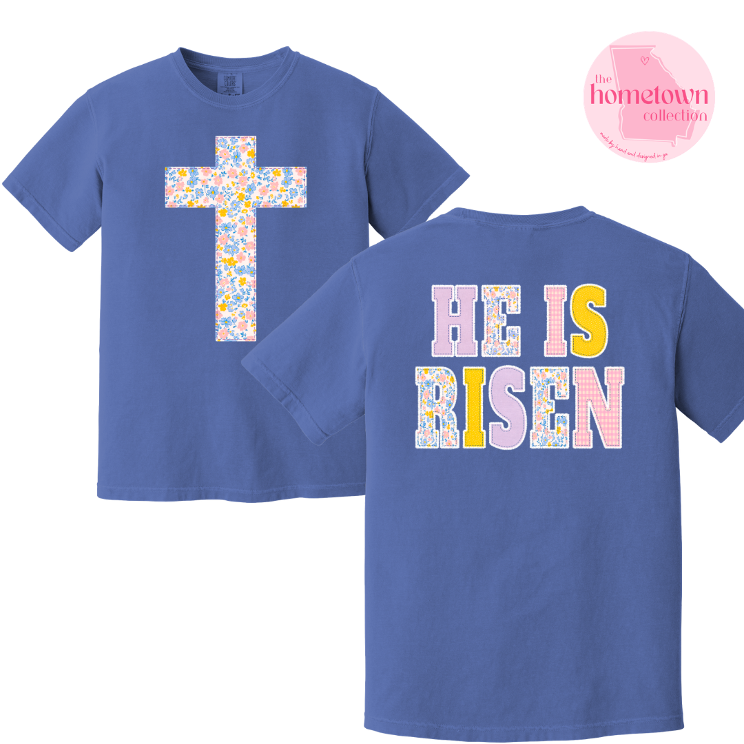 He is Risen - Flo Blue Tee