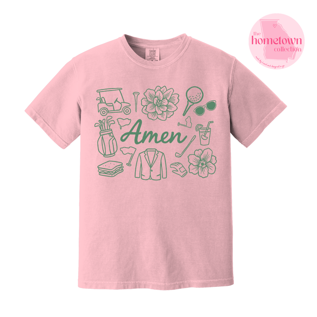 Amen - Masters Inspired Pink tee
