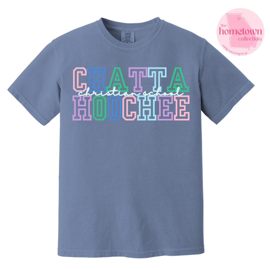 Chattahoochee Christian Colorful Tee