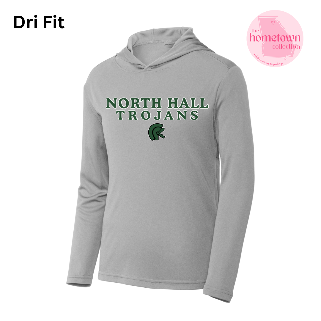 Long sleeve Hooded Pullover - North Hall
