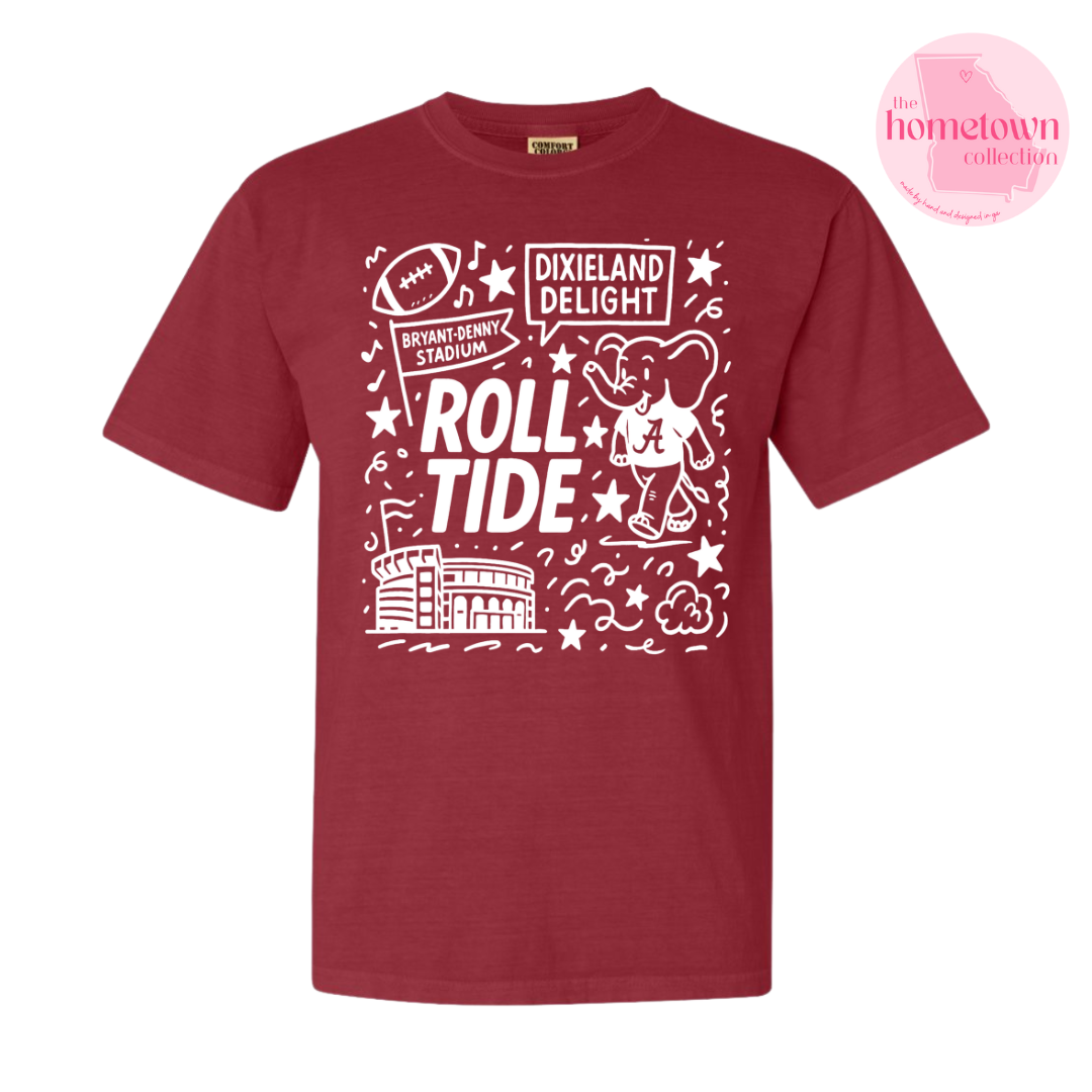 Vintage Crimson Alabama