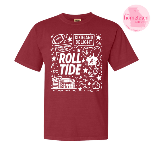 Vintage Crimson Alabama