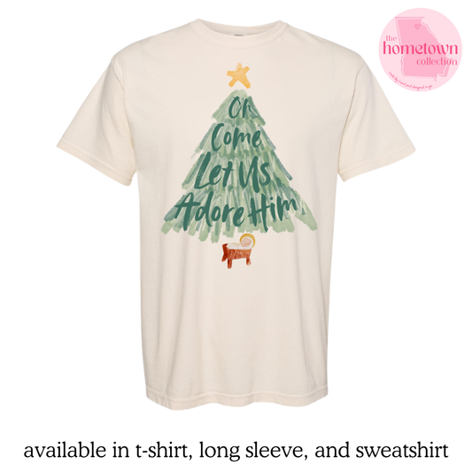 O Come Let Us Adore Him - Tshirt