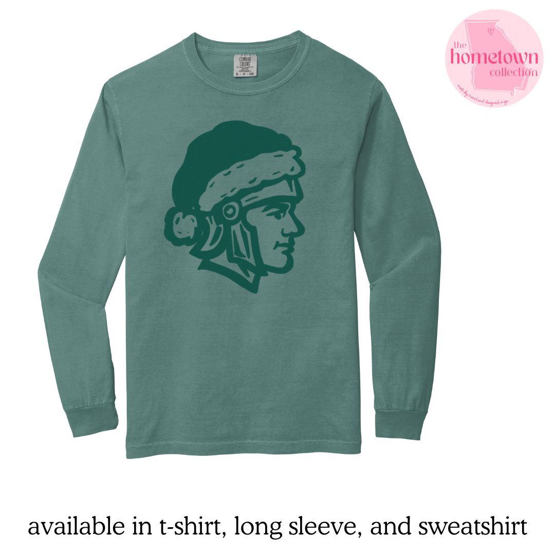 Green Trojans Christmas - Long Sleeve