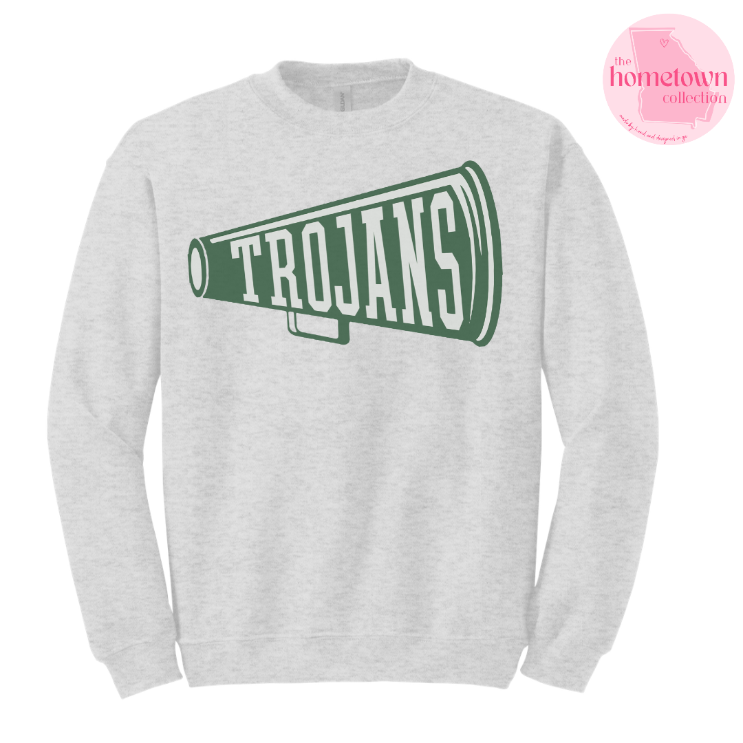 NEW! Trojans Megaphone Crewneck