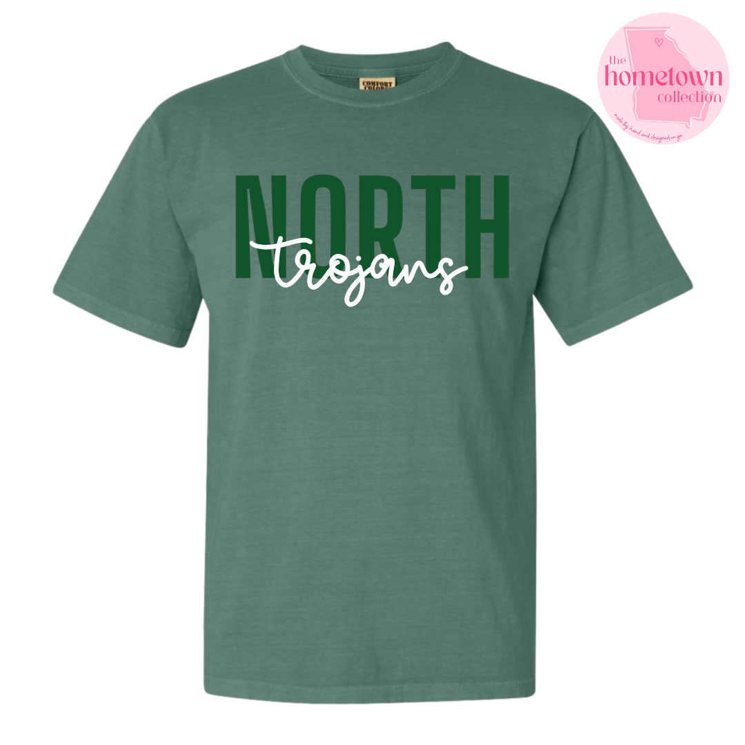 NEW! NORTH Trojans Script Tee