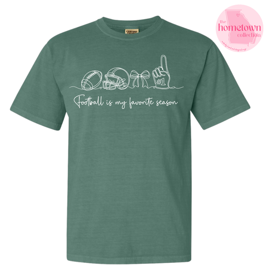 NEW! Football is My Favorite Season Green