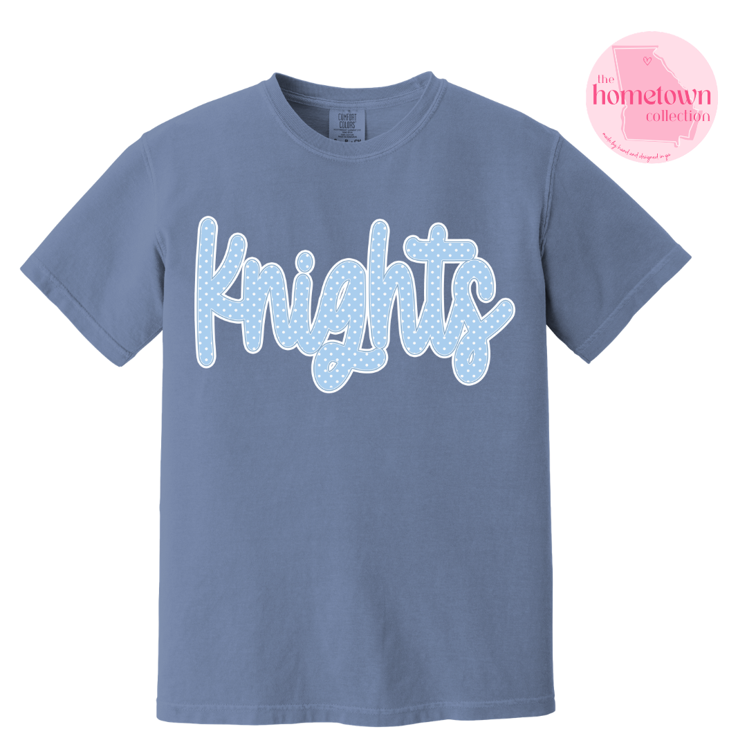 NEW! Polka Dots Knights Script