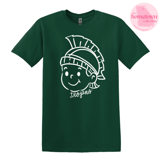 Hand Drawn Trojans Tee