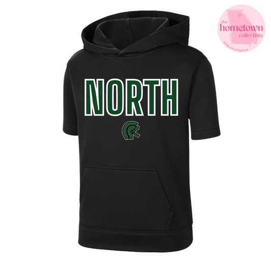 Black North Hooded Pullover