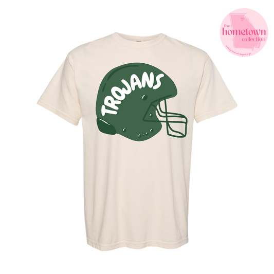 Trojans Green Helmet