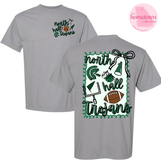 Hand Drawn North Hall Spirit Tee